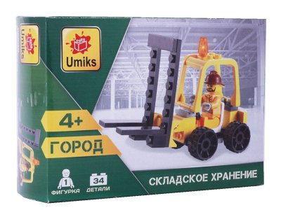 Конструктор Umiks Погрузчик, 34 дет. 1-00235233_1