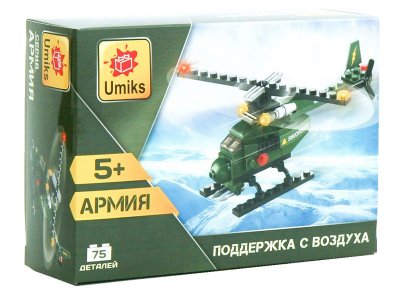 Конструктор Umiks, Вертолет, 75 дет. 1-00115717_1