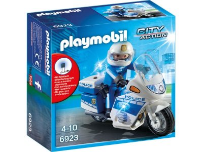Конструктор Playmobil, Полиция: Полицейский мотоцикл со светодиодом 1-00235357_1