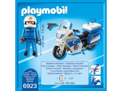 Конструктор Playmobil, Полиция: Полицейский мотоцикл со светодиодом 1-00235357_2