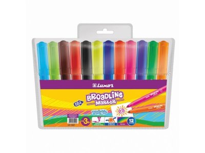 Фломастеры Luxor толстые, 1-2 мм, 10 шт. 1-00236484_1