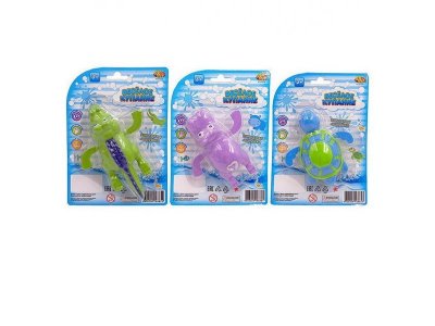 Игрушка для ванны Abtoys, заводная Веселое купание (черепаха, крокодил, бегемот) 1-00236786_1