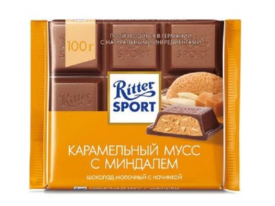 Шоколад Ritter Sport молочный с карамелью 100 г 1-00237492_1