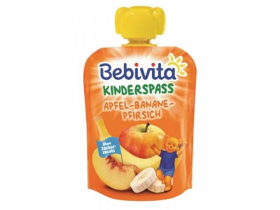 Пюре Bebivita Яблоко, банан, персик, 90 г пауч 1-00238029_1