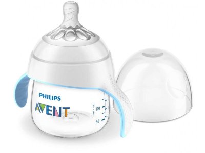 Бутылочка Philips Avent серии Natural (набор: ручки, крышка, соска) 4 мес+, 150 мл 1-00238220_1