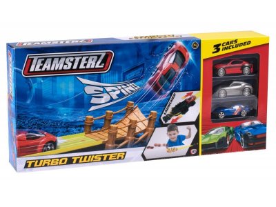 Набор игровой HTI Teamsterz Трасса Turbo Twister с 3 машинками 1-00238239_1