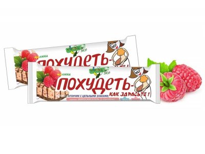 Батончики-мюсли Любэль Эко, Похудеть, как здрасте (малина) 23 г 1-00239079_1