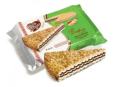 Вафли Знак вкуса с нежной шоколадной начинкой в глазури с арахисом, 145 г 1-00239109_1