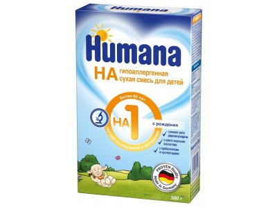 Смесь Humana 1 HA с рождения 300 г 1-00011022_1