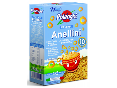Макаронные изделия Polenghi Anellini колечки 350 г 1-00240485_1