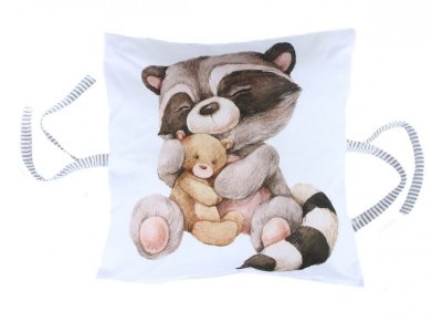 Комплект Моей крохе, Енот, 12 бортиков, постельное белье, балдахин 1-00226620_4