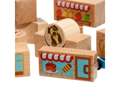 Игрушка из дерева Lucy&Leo, Кубики малый набор 15 шт. 1-00241605_4