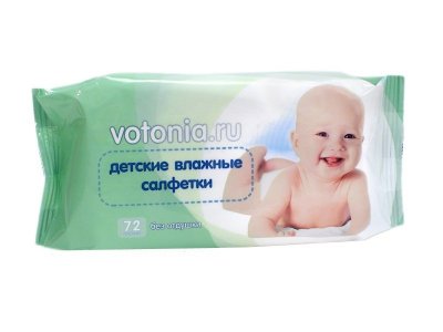 Салфетки влажные Votonia.ru детские без отдушки, 72 шт. 1-00194791_4