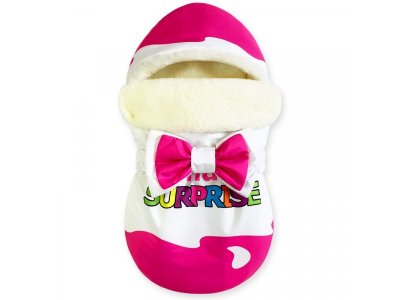 Конверт CherryMom, Kinder Surprise Розовый меховой, зима 1-00241284_1