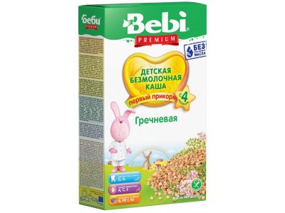 Каша Bebi Premium, безмолочная Гречневая 200 г 1-00000375_1