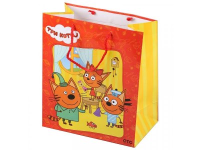 Пакет подарочный Играем вместе, Три кота 26*32*14 см 1-00242541_1