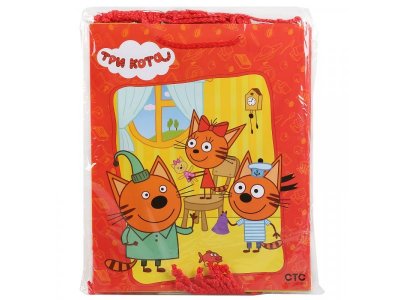 Пакет подарочный Играем вместе, Три кота 26*32*14 см 1-00242541_5