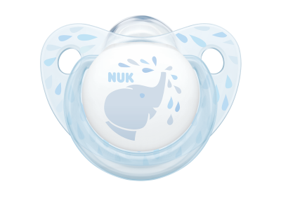 Пустышка Nuk Trendline Baby Blue ортодонтическая с кольцом, cиликон, р.2 1-00242593_1