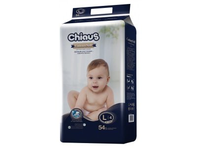 Подгузники Chiaus Cottony Soft L, 9-14 кг, 54 шт. 1-00242718_1