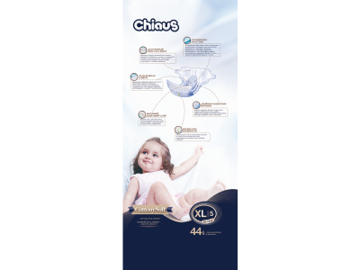 Подгузники Chiaus Cottony Soft XL, 12-17 кг, 44 шт. 1-00242719_2