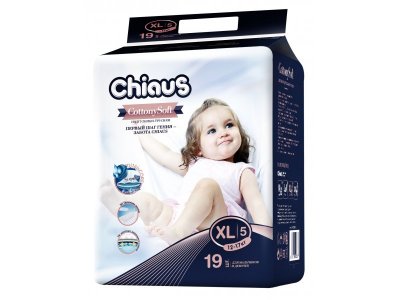 Подгузники-трусики Chiaus Cottony Soft XL, 12-17 кг, 19 шт. 1-00242730_1