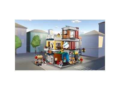 Конструктор Lego Creator, Зоомагазин и кафе в центре города 1-00243210_9