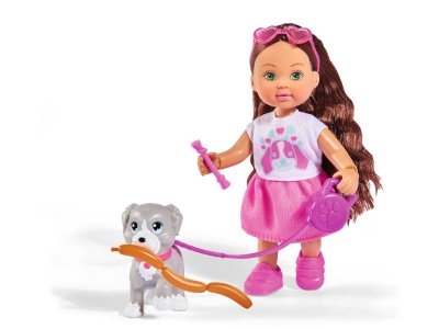 Кукла Simba, Еви из серии Holiday, с собачкой и аксессуарами, 12 см 1-00243268_1