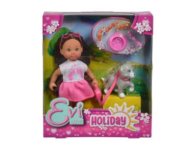 Кукла Simba, Еви из серии Holiday, с собачкой и аксессуарами, 12 см 1-00243268_3