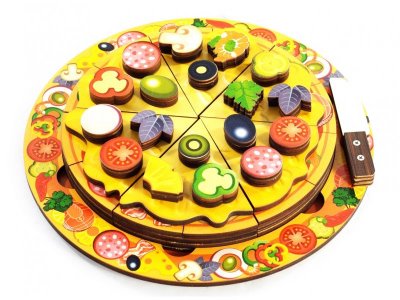 Игрушка Нескучные игры, Пицца 54 элемента, 5 слоев (дерево) 1-00245056_1