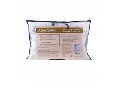 Подушка Allergolux, Стандарт 40*60, 400 г 1-00245136_2