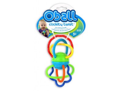 Погремушка Oball, Разноцветная гантелька 1-00020326_3