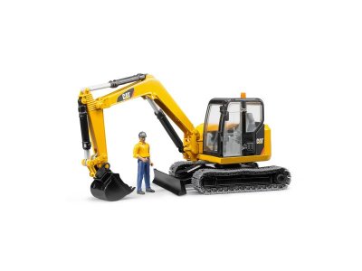 Игрушка Bruder, Мини Экскаватор Cat с рабочим 1-00245756_1