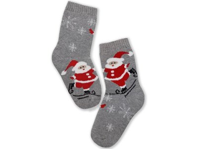 Носки детские Prosto tak Санта на коньках, махровые 1-00245841_1