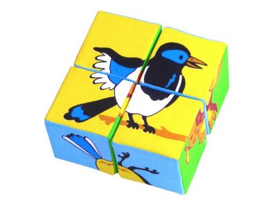 Кубики Мякиши, Собери картинку (Птицы) 1-00077503_1