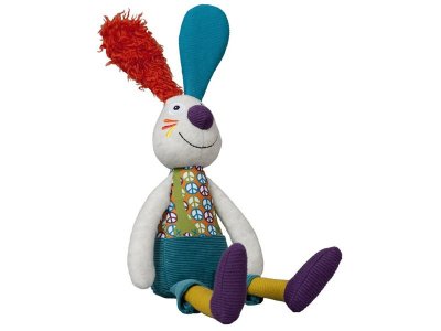 Мягкая игрушка Ebulobo, Кролик Джеф с погремушкой внутри 1-00042899_1