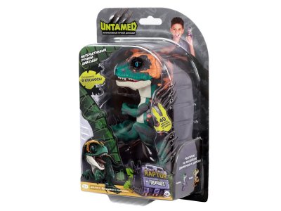 Игрушка интерактивная Fingerlings, Динозавр Фури,темно-зеленый с бежевым 12 см 1-00247674_2