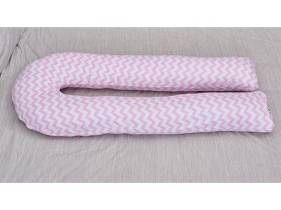 Наволочка Mama Relax для подушки для беременных, U340 Зигзаги розовые 1-00247518_1