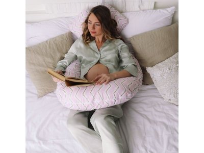 Наволочка Mama Relax для подушки для беременных, U340 Зигзаги золотые 1-00247539_3