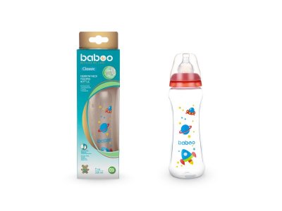 Бутылочка Baboo Space с силиконовой соской 330 мл 3 мес.+ 1-00247748_5