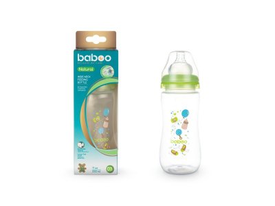 Бутылочка Baboo Baby Shower с силиконовой соской 330 мл 3 мес.+ 1-00247753_5