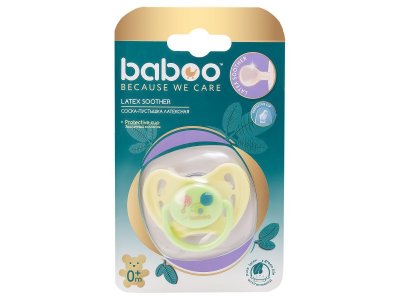 Пустышка Baboo Baby Shower латексная круглая 0 мес.+ 1-00247793_4