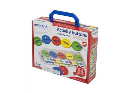 Набор Miniland обучающий со шнуровкой Activity Buttons в чемоданчике 1-00246748_3