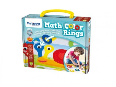 Набор Miniland, Math Color Rings для обучения счету c цветными кольцами, в чемоданчике 1-00246749_2