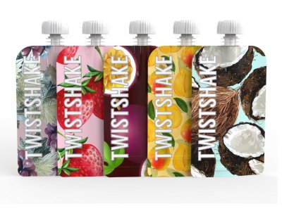 Набор Twistshake Squeeze Bag многоразовых пакетов для детского питания 100 мл, 5 шт. 1-00248083_1
