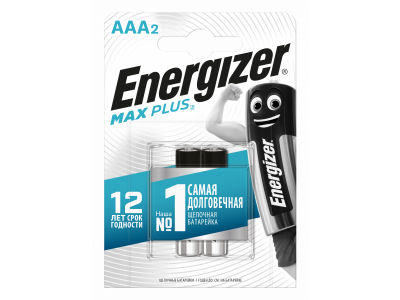 Батарейки алкалиновые Energizer Max Plus AAА 2 шт. 1-00248231_1