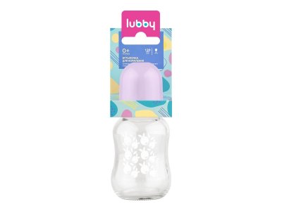 Бутылочка Lubby с молочной соской, стекло 120 мл 1-00248415_3
