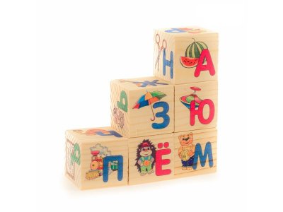 Кубики-пазл Andante, Азбука 6 эл. 1-00249373_1