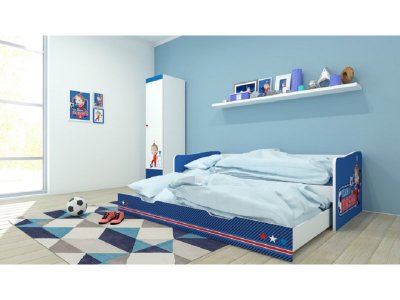 Кровать Polini kids детская выдвижная, Fun 4200 Маша и Медведь 1-00250179_2