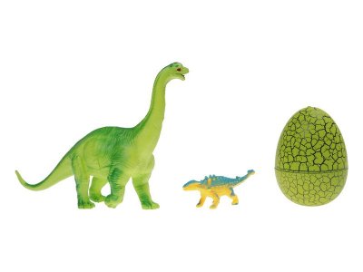 Набор игровой Baixin toys Динозавр с яйцом и малышом. Бронтозавр 1-00248007_2