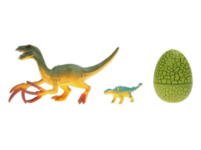 Набор игровой Baixin toys Динозавр с яйцом и малышом. Тарбозавр 1-00248008_1